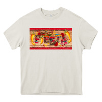 Cream fiesta  license plate template Heavy Core Tee - Artiststas