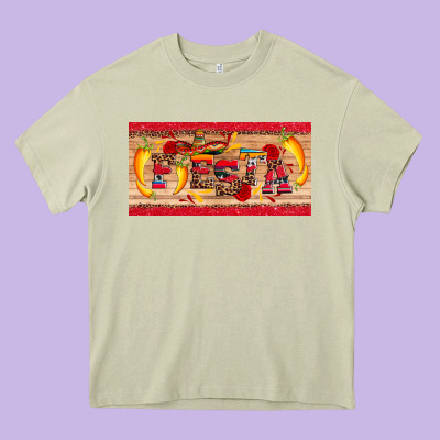Fiesta  License Plate Template Heavy Core Tee Designed By Artiststas