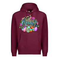 Burgundy Easter Mama Happy Easter Day Premium Hoodie - CowGirlArtShop