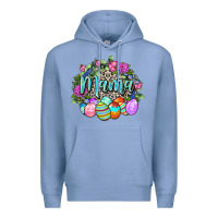 Colony Blue Easter Mama Happy Easter Day Premium Hoodie - CowGirlArtShop