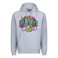 Heather Grey Easter Mama Happy Easter Day Premium Hoodie - CowGirlArtShop