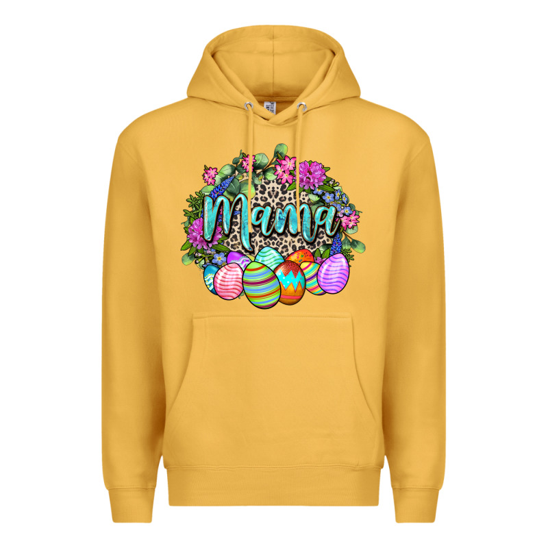 Easter Mama Happy Easter Day Premium Hoodie by CowGirlArtShop | Teevron