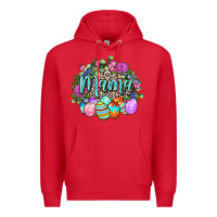 Red Easter Mama Happy Easter Day Premium Hoodie - CowGirlArtShop