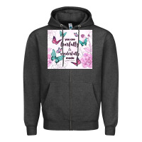Charcoal Heather you are fearfully and wonderfully made Zipper Hoodie - TumblerDesignByShophia