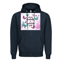 Navy you are fearfully and wonderfully made Zipper Hoodie - TumblerDesignByShophia