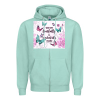 Seafoam you are fearfully and wonderfully made Zipper Hoodie - TumblerDesignByShophia