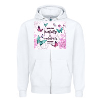 White you are fearfully and wonderfully made Zipper Hoodie - TumblerDesignByShophia