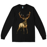 Black elk deer Long Sleeve Tee - LillyAllenDesigns