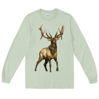Matcha elk deer Long Sleeve Tee - LillyAllenDesigns