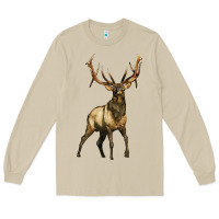 Mushroom elk deer Long Sleeve Tee - LillyAllenDesigns