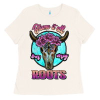 Bone blame it all on my roots white Ladies Tee - JahusDesignShop