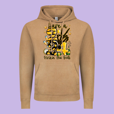 Have Rockin' New Year 2024 Vintage Hoodie Designed By Maliassmallbusiness