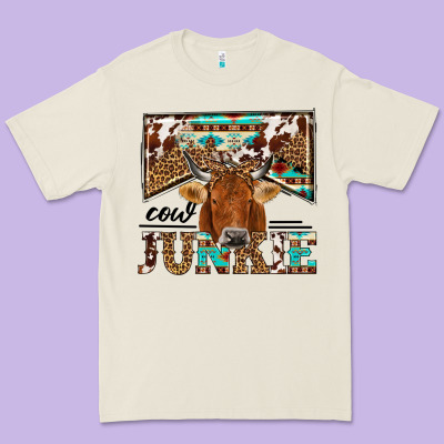 Cow Junkie Premium Tee Designed By Nancycooperartshop