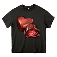 Asphalt heart chocolate Heavy Core Tee - AdoDesignShop