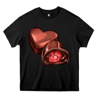 Black heart chocolate Heavy Core Tee - AdoDesignShop