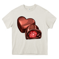 Cream heart chocolate Heavy Core Tee - AdoDesignShop