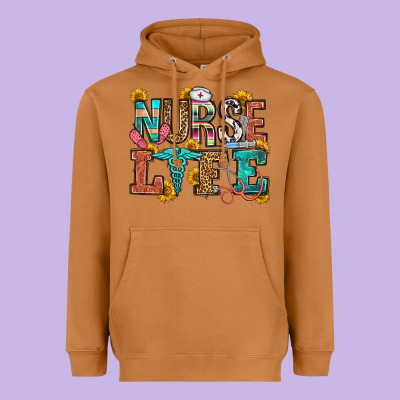 Nurse Life Heavyweight Hoodie Designed By Oliviacreatesart