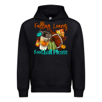 Black Falling Leaves Football Please Urban Hoodie - LillyAllenDesigns