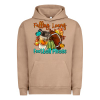 Pigment Burro Falling Leaves Football Please Urban Hoodie - LillyAllenDesigns