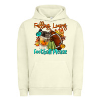 Pigment Pistachio Falling Leaves Football Please Urban Hoodie - LillyAllenDesigns