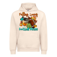 Sandshell Falling Leaves Football Please Urban Hoodie - LillyAllenDesigns