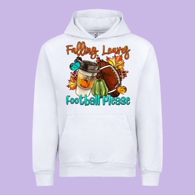 Falling Leaves Football Please Urban Hoodie Designed By Lillyallendesigns
