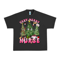 Pigment Black very merry nurse Urban Heavy Tee - MaliasSmallBusiness