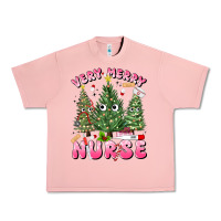 Salmon very merry nurse Urban Heavy Tee - MaliasSmallBusiness