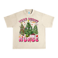 Sandshell very merry nurse Urban Heavy Tee - MaliasSmallBusiness