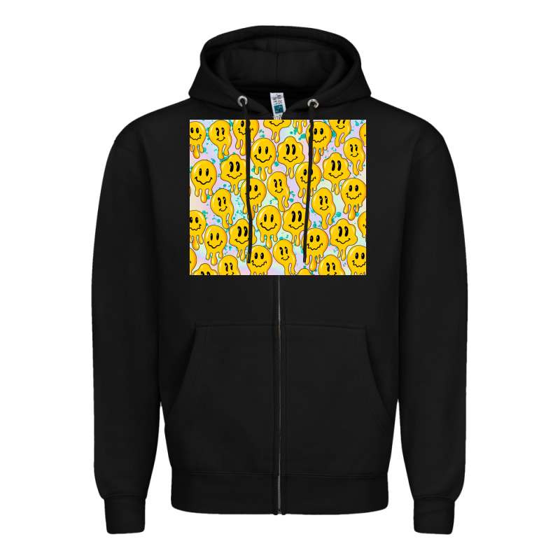 Retro Smiley Faces Zipper Hoodie by TumblerDesignByShophia | Teevron