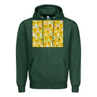Sports Green retro smiley faces Zipper Hoodie - TumblerDesignByShophia