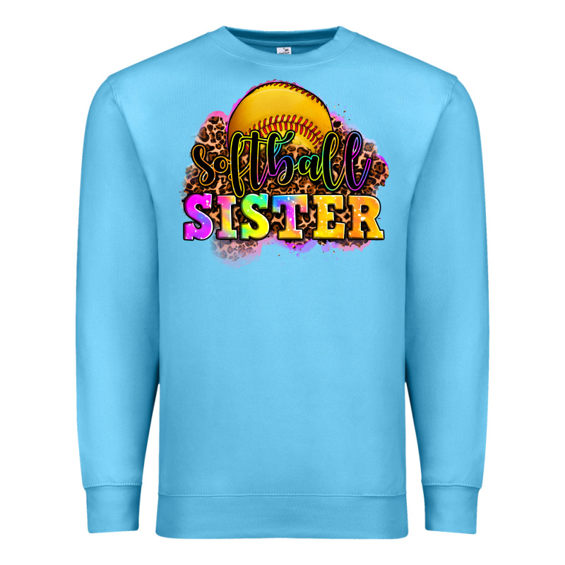 Softball Sister Premium Sweatshirt by OliviaCreatesArt | Teevron