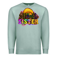 Seafoam softball sister Premium Sweatshirt - OliviaCreatesArt