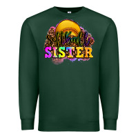 Sports Green softball sister Premium Sweatshirt - OliviaCreatesArt