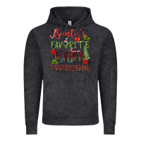 Vintage Black santa's favorite para professional Vintage Hoodie - MaliasSmallBusiness
