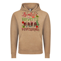 Vintage Coffee santa's favorite para professional Vintage Hoodie - MaliasSmallBusiness