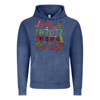 Vintage Denim santa's favorite para professional Vintage Hoodie - MaliasSmallBusiness
