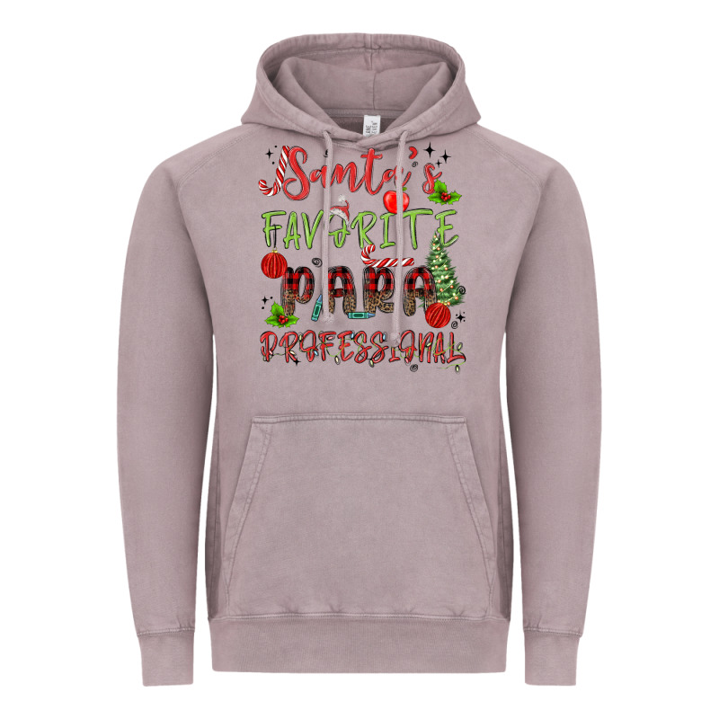 Santa's Favorite Para Professional Vintage Hoodie by MaliasSmallBusiness | Teevron