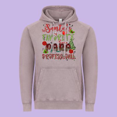Santa's Favorite Para Professional Vintage Hoodie Designed By Maliassmallbusiness