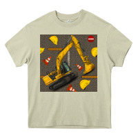 Mossy excavator seamless pattern Heavy Core Tee - BundleAndBundleShop