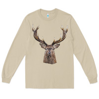 Mushroom elk deer head Long Sleeve Tee - LillyAllenDesigns