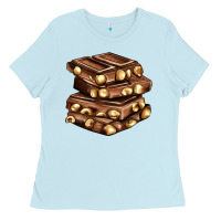 Baby Blue nut and chocolate Ladies Tee - AdoDesignShop