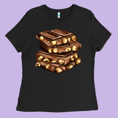 Nut And Chocolate Ladies Tee Designed By Adodesignshop
