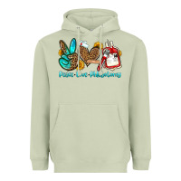 Matcha peace love phlebotomy Heavyweight Hoodie - OliviaCreatesArt