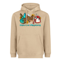 Mushroom peace love phlebotomy Heavyweight Hoodie - OliviaCreatesArt