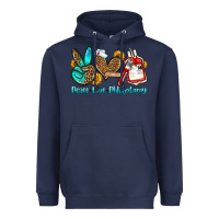 Navy peace love phlebotomy Heavyweight Hoodie - OliviaCreatesArt