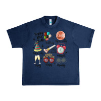 Navy happy new year Urban Heavy Tee - MaliasSmallBusiness
