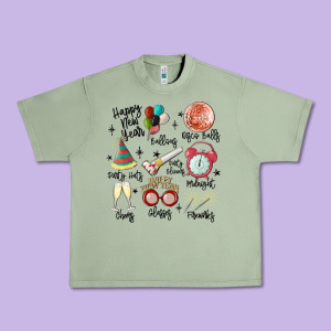 Happy New Year Urban Heavy Tee Designed By Maliassmallbusiness