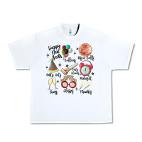 White happy new year Urban Heavy Tee - MaliasSmallBusiness