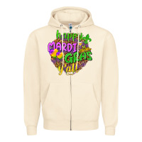 Sandshell Love Mardi Gras Y'all Zipper Hoodie - HowdyJamesFarm